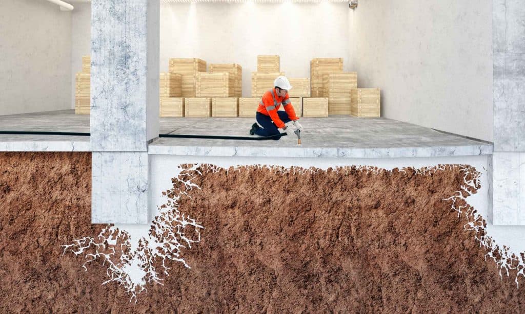 Подъём железобетонных конструкций технологией КГИ